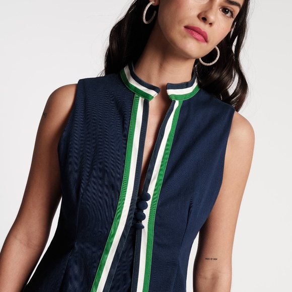 Frances Valentine Susie Jumpsuit Set in Navy - Picture 3 of 5